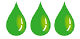 Green Eye Droplets Icon.