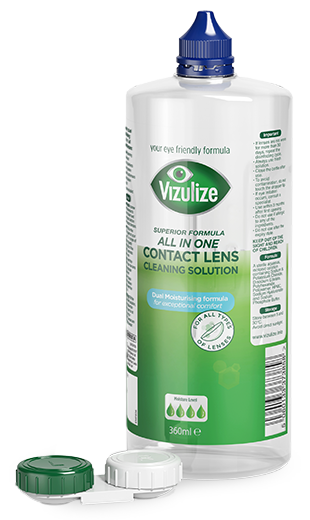 Vizulize All-in-One Contact Lens Cleaning Solution 360ml.