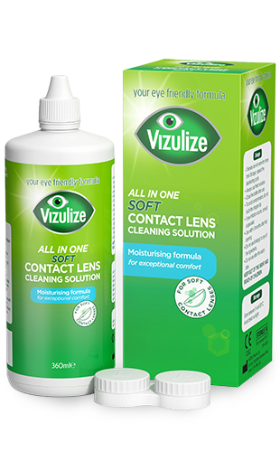 Vizulize All-in-One Soft Contact Lens Cleaning Solution 360ml.