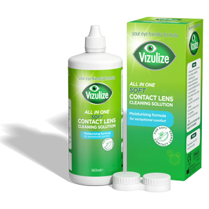 Vizulize All-in-One Soft Contact Lens Cleaning Solution 360ml.