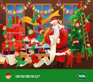 "Can You Find The Elf?" Graphic.